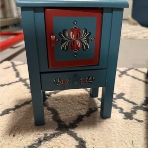 American Girl Blue and Red Doll Cabinet